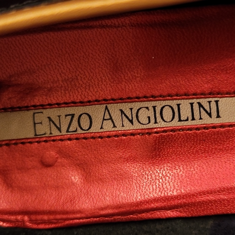 Enzo Angiolini Vero Cuoio Star Studded LeatherLoafers Flats. - Picture 10 of 12